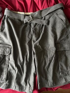 Men’s  Cargo Shorts with Web Belt